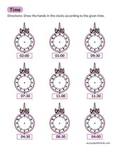Reading time on clocks pdf